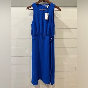 Nine West Women’s Sleeveless Royal Blue D- Ring Midi Dress- size Medium